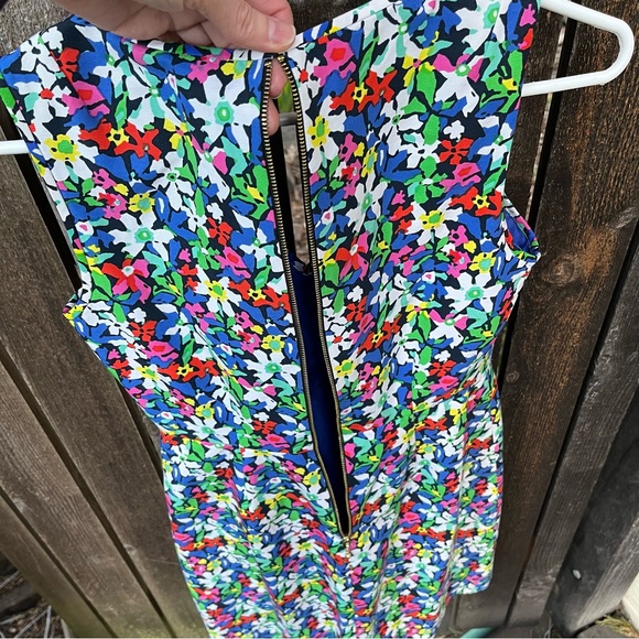 Kate Spade Mira in Full Bloom Silk Blend V-Neck Dress Sz 2 - Picture 6 of 14